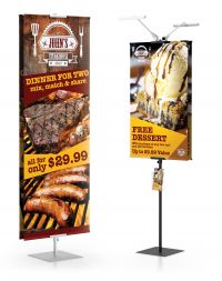 Classic Banner Stands™, Pole Pocket